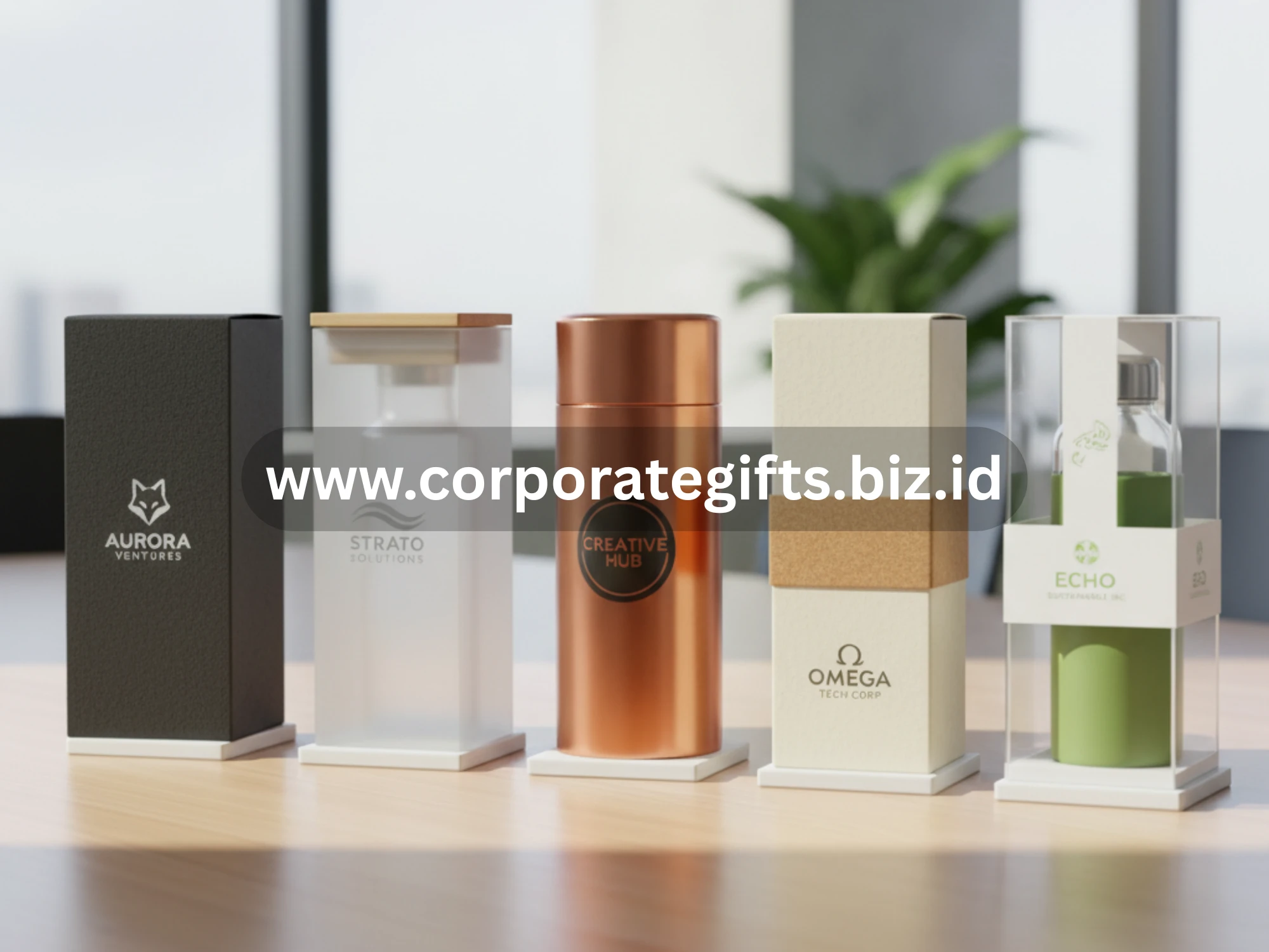 Kemasan eksklusif botol minum souvenir perusahaan